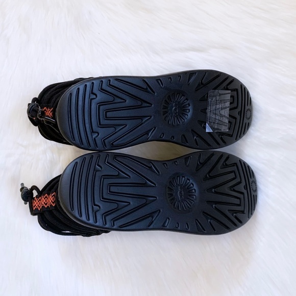 UGG Women’s Classic Boom Ankle Boot In Black - Picture 8 of 9